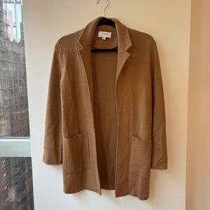 Wyeth Wool Tan Sweater Jacket/Blazer